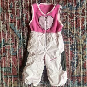 Columbia 24m Pink Heart Snowpants
